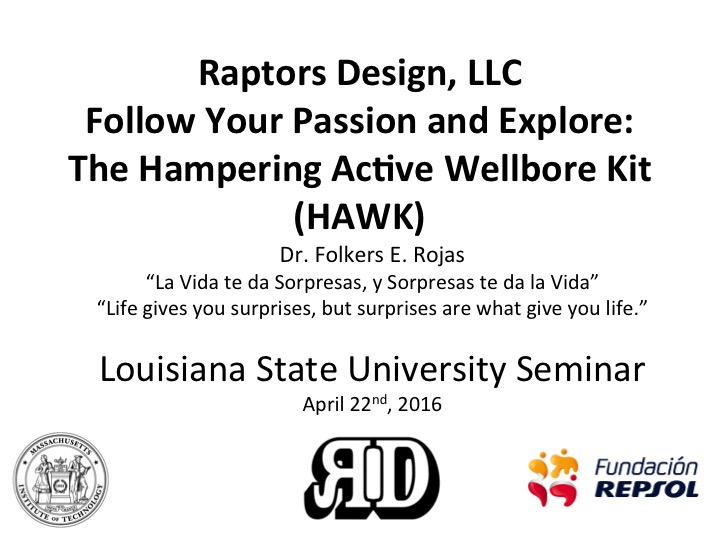 Presentation given at the Louisiana State University for the Development of the HAWK tool